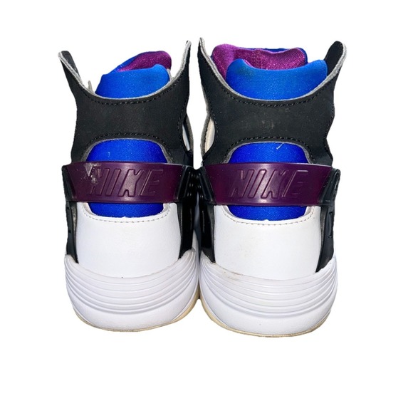 Nike Boys 5.5Y Air Flight Huarache 705281-100 White Purple Blue Running Shoes - Picture 4 of 9